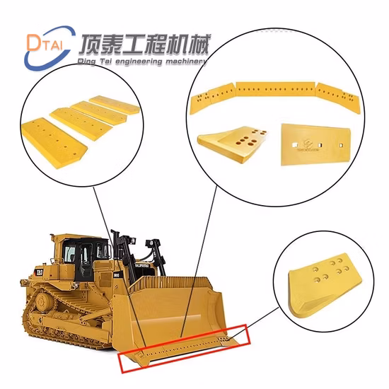 Professional Customized Dozer Blade End Bit 3G8299 3G8300 for Caterpillar 8e4193 Bulldozer Blade D6 D8 D8K D85 Spare Parts