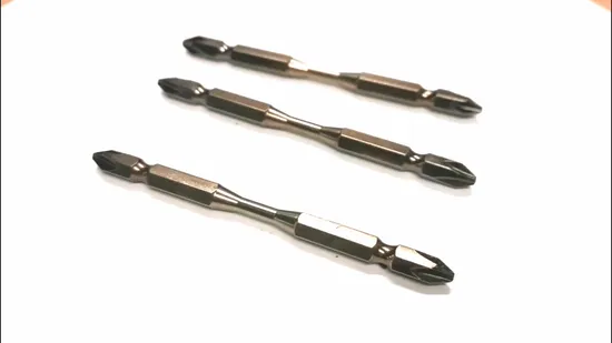 Versatile 50mm Pozidriv Double End Bits for Efficient Fastening 