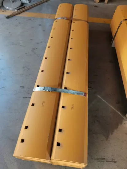 High Carbon Steel Double Bevel Curved Grader Blades and End Bits 