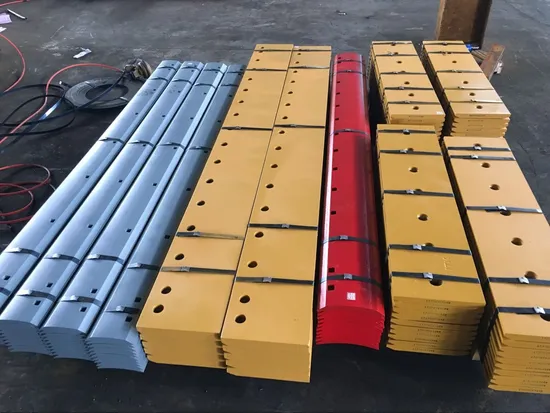 5D9553 5D9554 5D9558 5D9559 7D1158 7D1949 Customized Red Color Motor Grader Blades Cutting Edges 